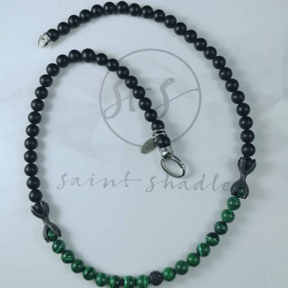men's gemstone necklace by Saint Shadle